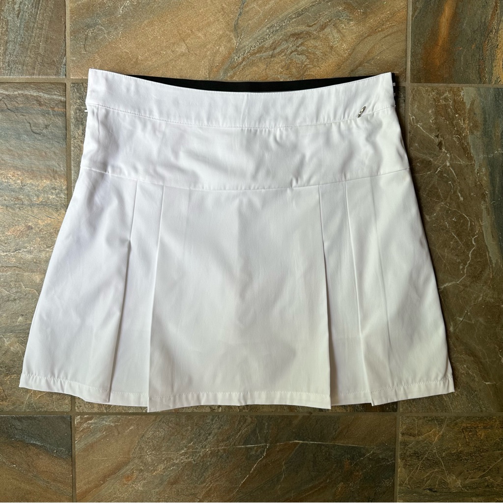 Daily Sports Pescara Side Zip Golf Skort Womenâs Size 12 White